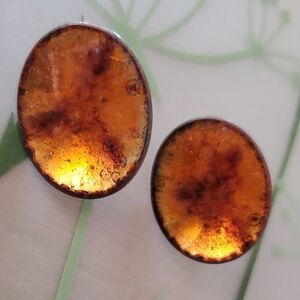 MCM Vintage Hogan Bolas Copper Earrings